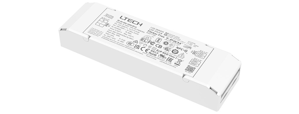 40W 300-1050mA NFC CC  LED driver SE-40-300-1050-W1A